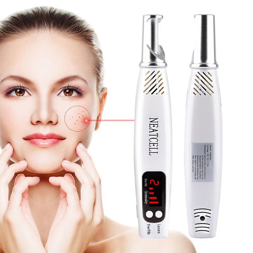 Professional Laser Pen Blue/Red Beam,Tattoo Remove/Acne/Mole/Dark Spot Pigment Removal Machine!