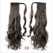 Load image into Gallery viewer, 100% Real Thick Clip In Human Remy Hair Extensions Pony Tail Wrap On Ponytail.