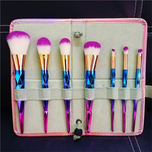 Load image into Gallery viewer, 10/7 Pcs Diamond Cosmetic Makeup Brushes Set!