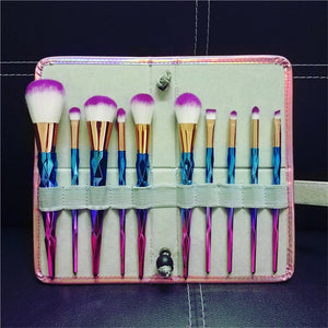 10/7 Pcs Diamond Cosmetic Makeup Brushes Set!