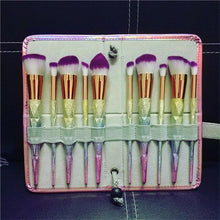 Load image into Gallery viewer, 10/7 Pcs Diamond Cosmetic Makeup Brushes Set!