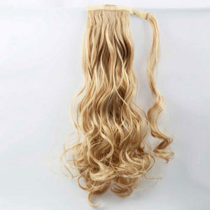 100% Real Thick Clip In Human Remy Hair Extensions Pony Tail Wrap On Ponytail.