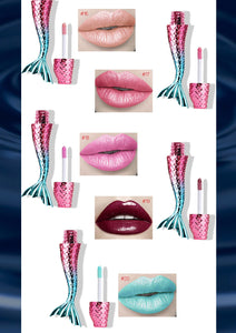 20 Colors Liquid Crystal Glow Mermaid Lip Gloss Laser Holographic!