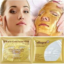 Load image into Gallery viewer, Bioaqua Korean 24K Gold Collagen Facial Mask Crystal Gold Collagen For Skin Cleaning Treatment!