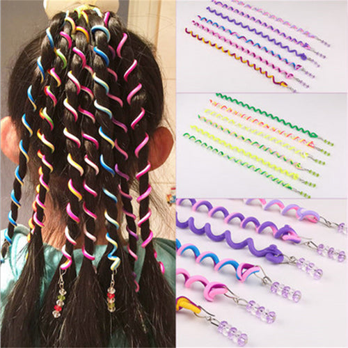 6 Pieces Rainbow Girl's Hair Braid Hair Styling Accessories!