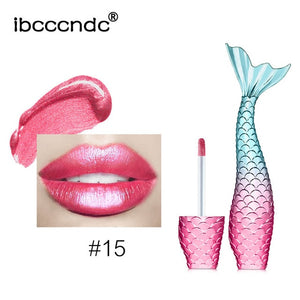 20 Colors Liquid Crystal Glow Mermaid Lip Gloss Laser Holographic!