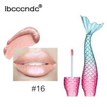 Load image into Gallery viewer, 20 Colors Liquid Crystal Glow Mermaid Lip Gloss Laser Holographic!